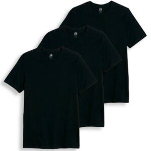 3 Pack Jockey Black 100% Cotton T-shirts Men